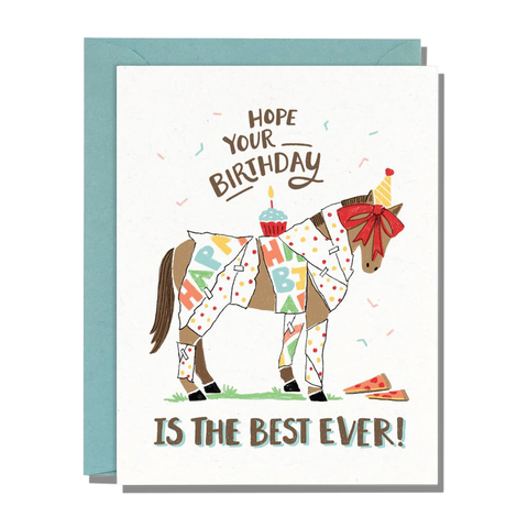 Best Ever Pony Birthday Card