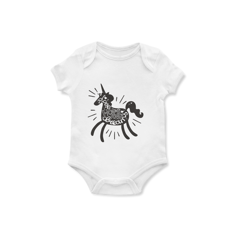 Love, Hope & Dreams Unicorn Baby Onesie