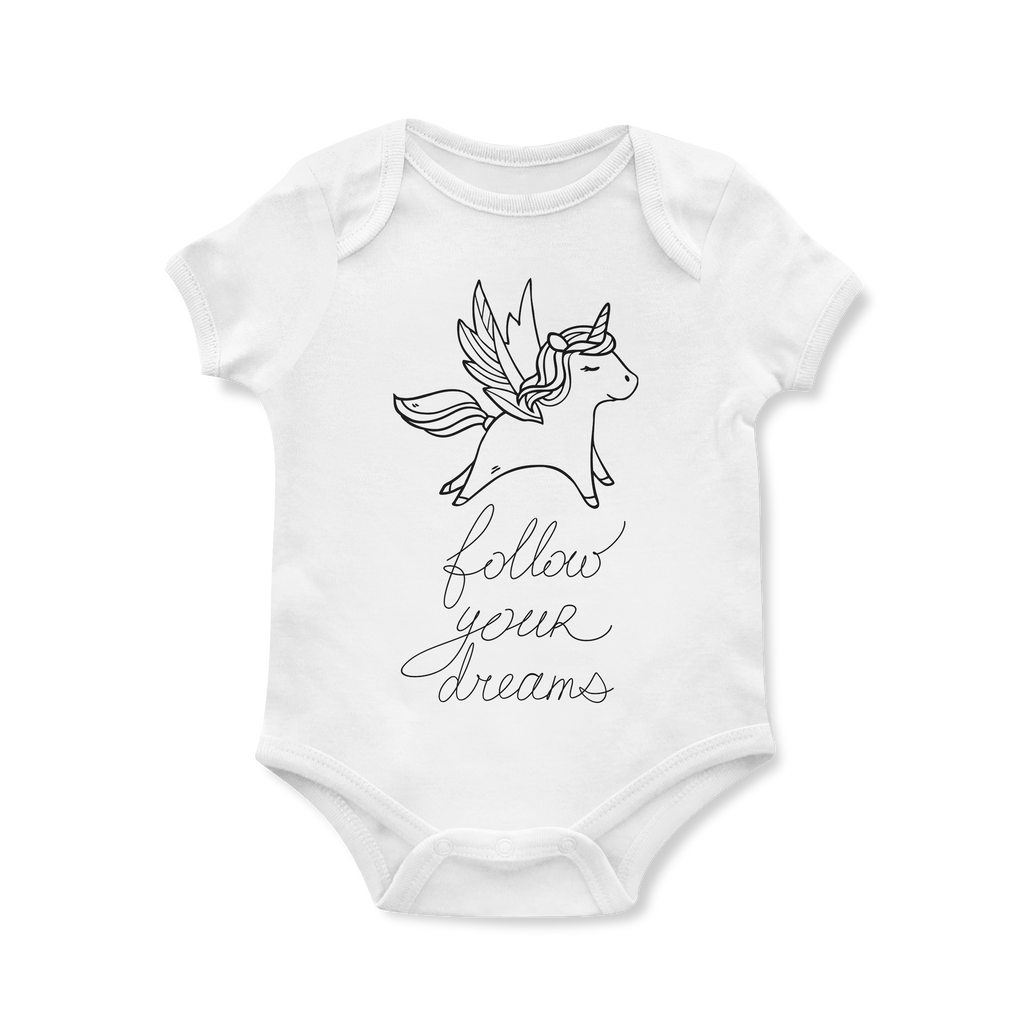 Follow Your Dreams Baby Onesie