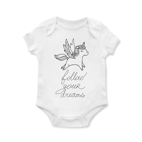 Follow Your Dreams Baby Onesie