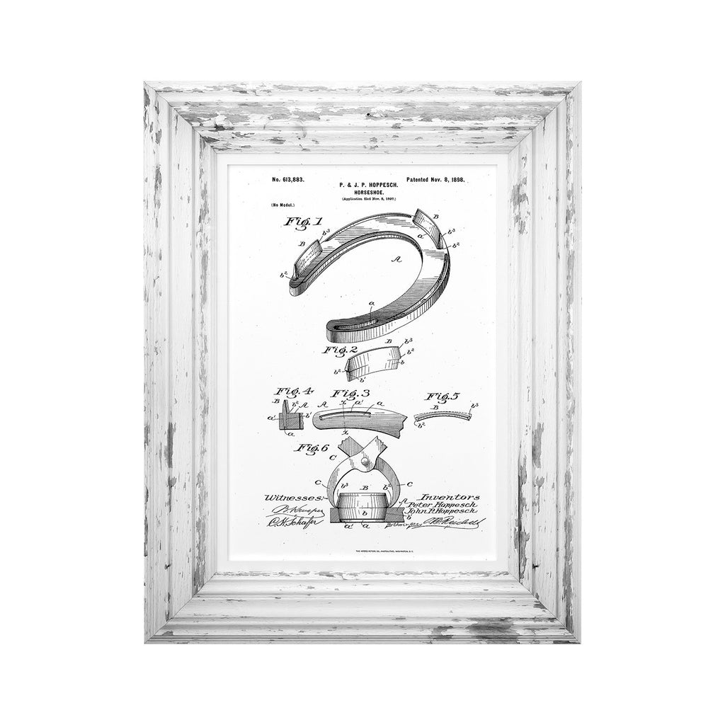 1890's Horseshoe Patent Print
