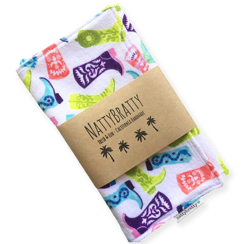 Baby Horse Boots Burp Cloth