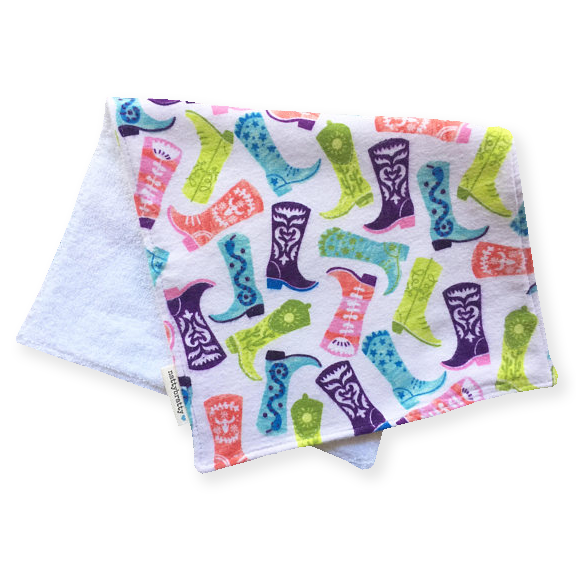 Baby Horse Boots Burp Cloth