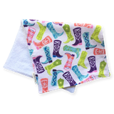 Baby Horse Boots Burp Cloth