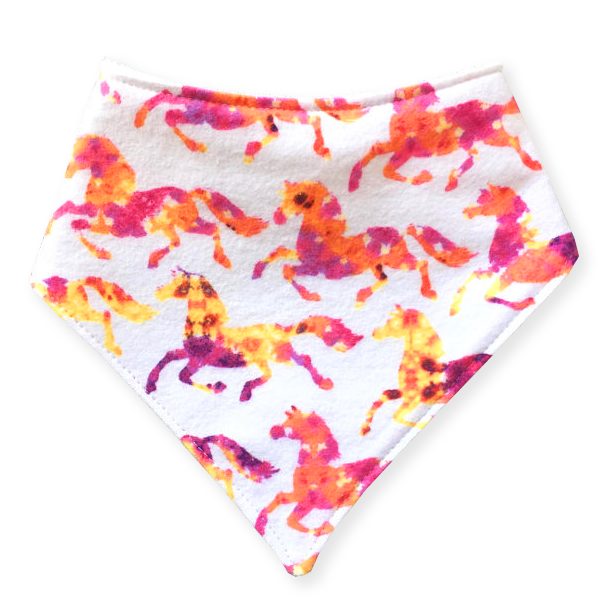 Boho Horse Baby Bib Bandana
