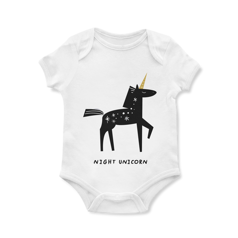 Night Unicorn Baby Onesie