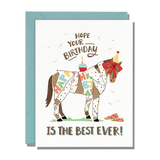 Best Ever Pony Birthday Card