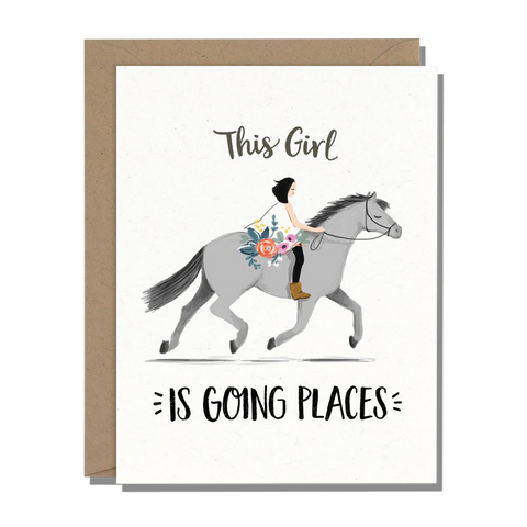 Going Places Horse Greeting Card