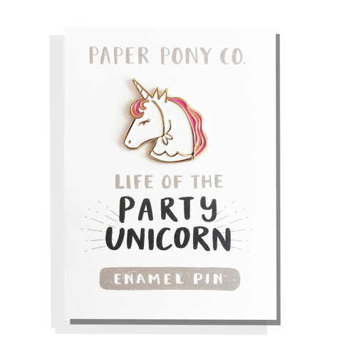 Life of the Party Unicorn Enamel Pin