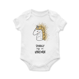 Sparkly As A Unicorn Baby Onesie