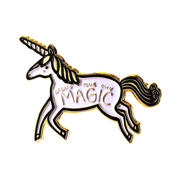 Unicorn "Create Your Own Magic" Enamel Pin