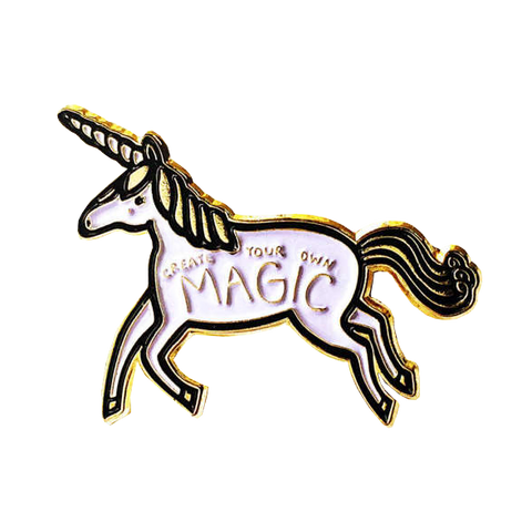 Unicorn "Create Your Own Magic" Enamel Pin