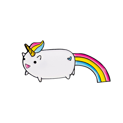 Lucky Rainbow Unicorn Pin