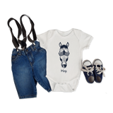 Horse "Hay" Baby Onesie